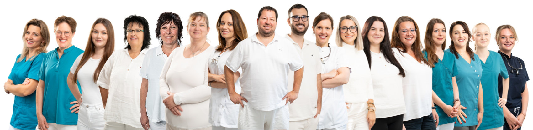 Dr. Gitt_Webseite - 2 Das Team von Dr.-Michael-Gitt, bestehend aus Dr. Gitt und 16 Mitarbeiterinnen.